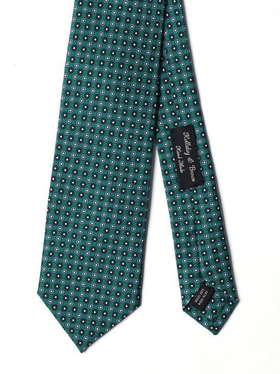 Holliday u0026 Brown Cravatta Holliday & Brown Twill Verde Vendita calda