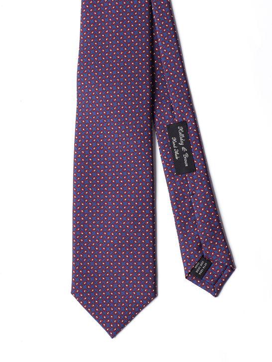 Holliday u0026 Brown Cravatta Holliday & Brown Twill Blu Grandi sconti
