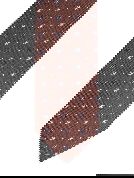 Holliday u0026 Brown Cravatta Holliday & Brown Stampata Marrone Offerte giornaliere