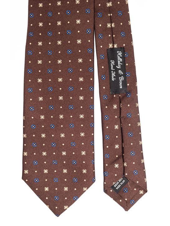 Holliday u0026 Brown Cravatta Holliday & Brown Stampata Marrone Offerte giornaliere