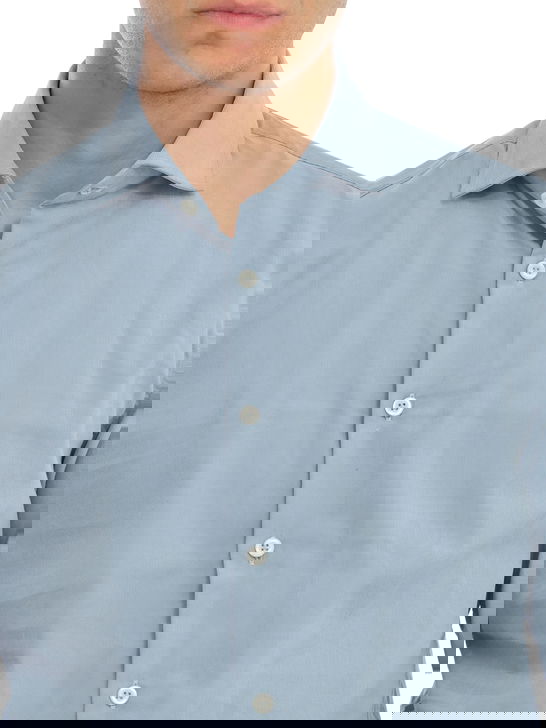 Bastoncino Camicia Bastoncino Velluto Azzurro Italy