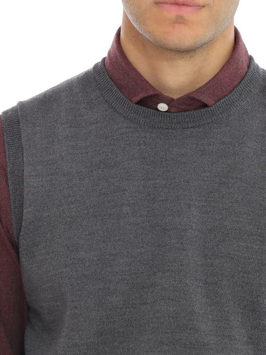 Kangra Gilet Kangra Merinos Grigio Fino Al -60%