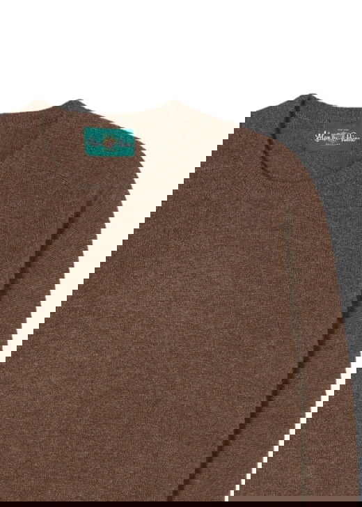 Alan Paine Maglia Alan Paine Lenzie Marrone Offerte stagionali