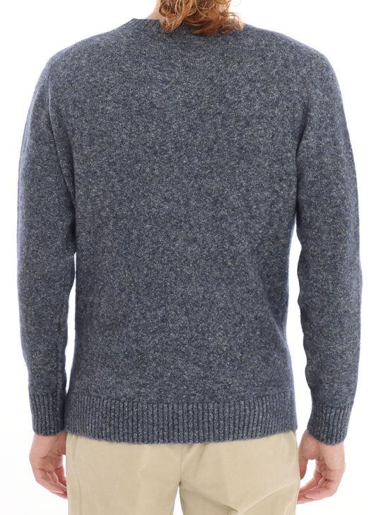 Kangra Maglia Kangra Moulinè Blu In Linea