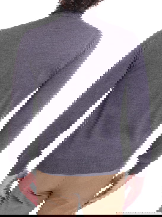 Kangra Maglia Kangra Dolcevita Merinos Grigio Vendita Calda
