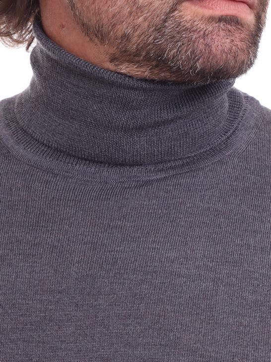 Kangra Maglia Kangra Dolcevita Merinos Grigio Vendita Calda