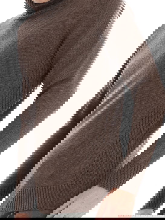 Kangra Maglia Kangra Dolcevita Marrone Saldi Di Fabbrica