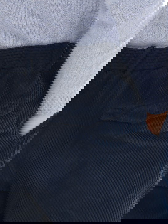 Devore Incipit Pantaloni Devore Incipit Velluto Rocciatore Blu Comprare a buon mercato