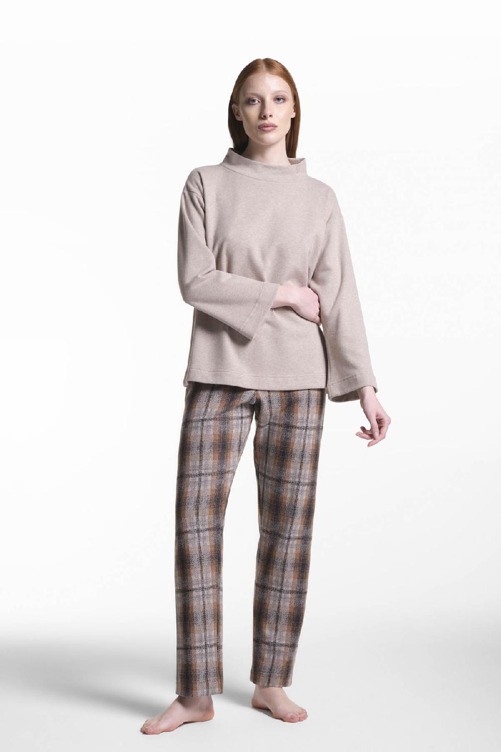 Verdiani Pigiama Punto Milano Tartan Vendita Calda
