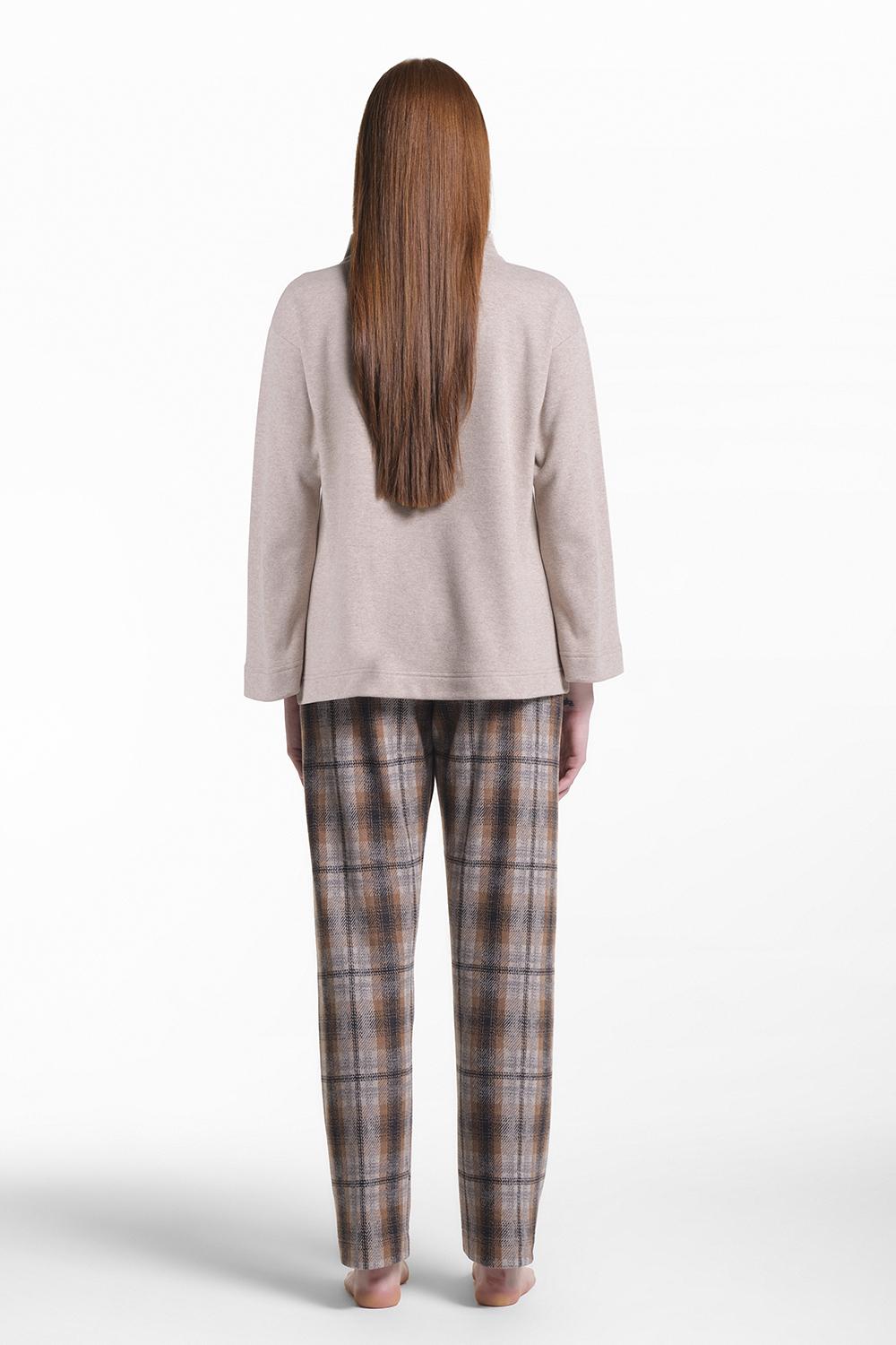 Verdiani Pigiama Punto Milano Tartan Vendita Calda