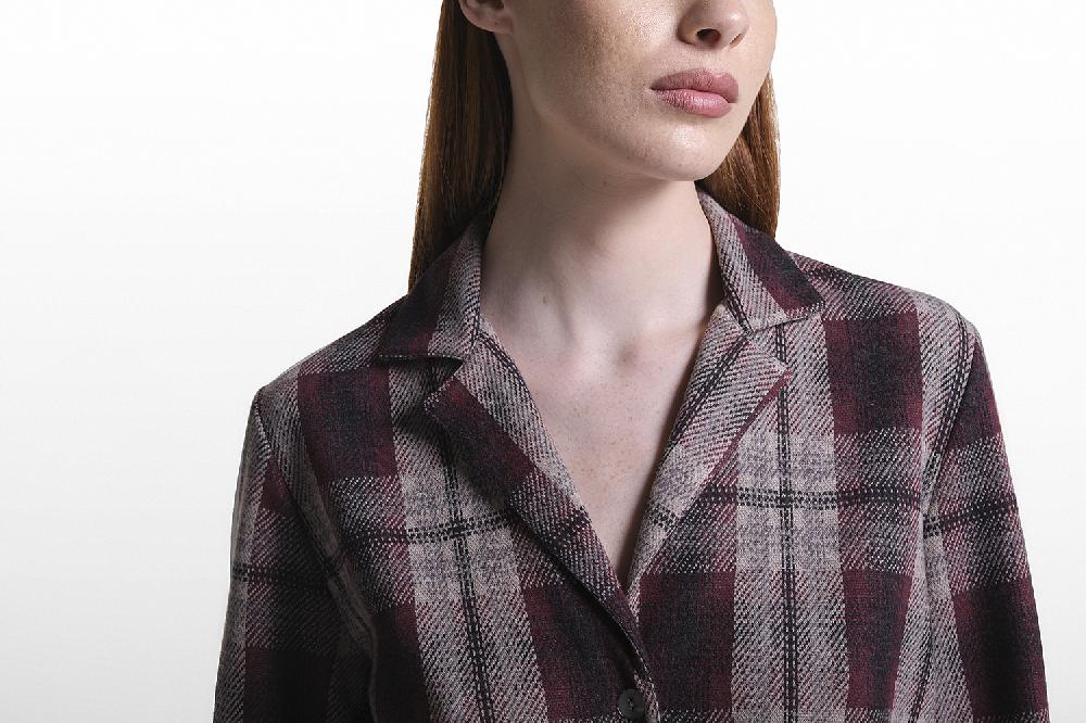 Verdiani Pigiama Punto Milano Tartan Saldi Di Fabbrica