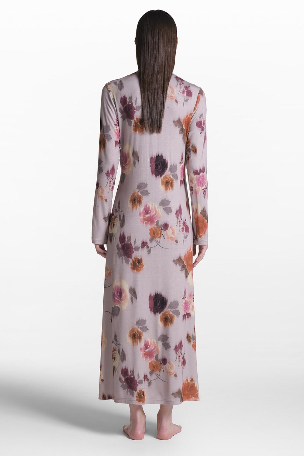 Verdiani Camicia Viscosa Stampa Fiore Prezzo Ridotto