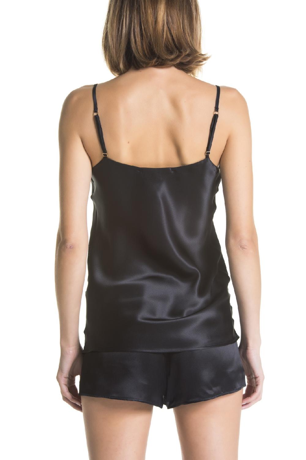 Verdiani Top Pura Seta – Nero Saldi Di Fabbrica