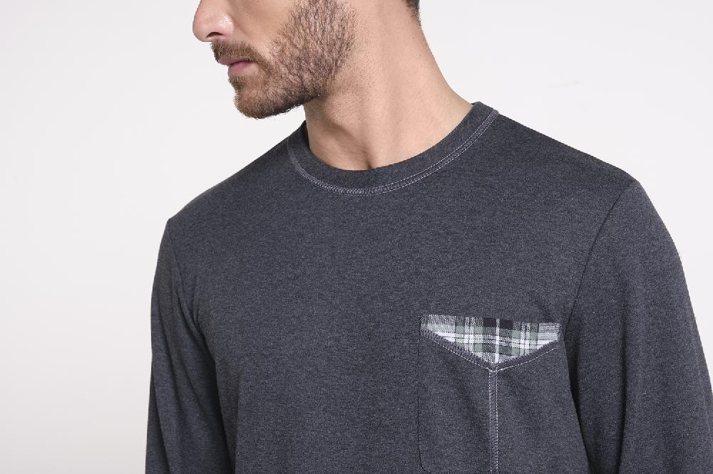 Verdiani Pigiama Interlock Cotone e Flanella Nuova