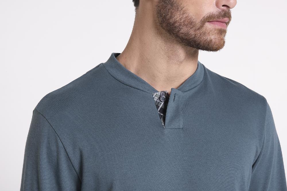 Verdiani Pigiama Interlock Cotone e Flanella Moda