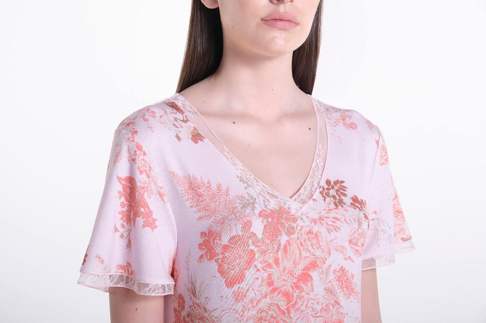 Verdiani Camicia Viscosa Stampa Fiore Hotsell