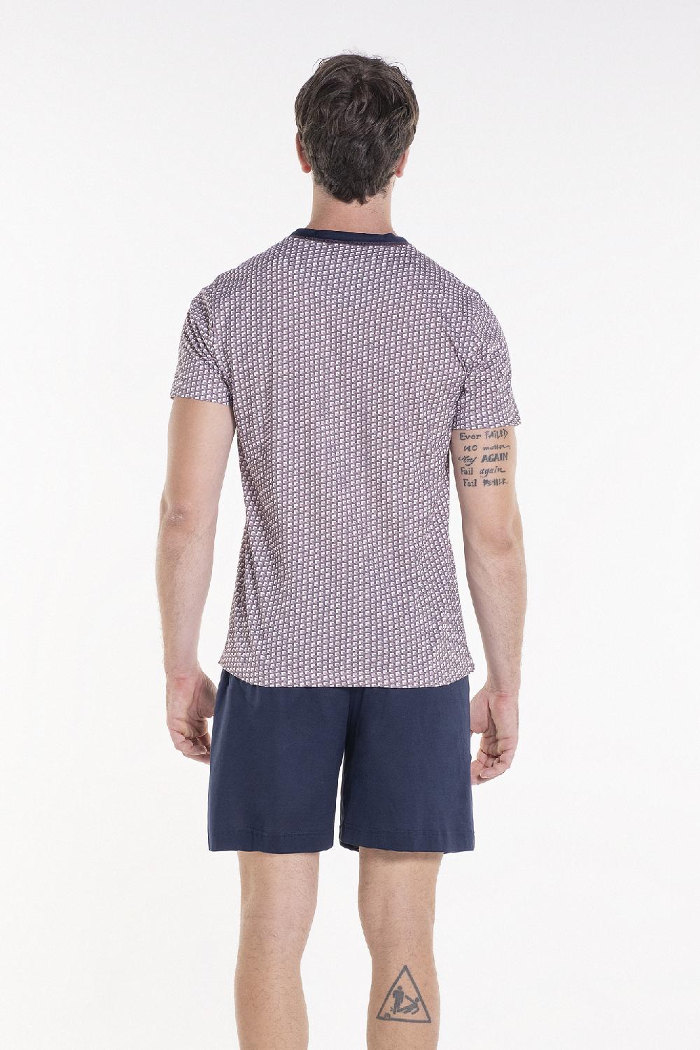 Verdiani Pigiama Jersey Cotone Stampa In Vendita