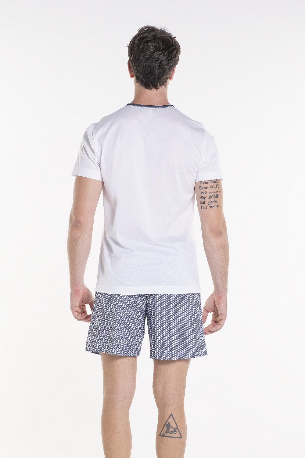 Verdiani Pigiama Jersey Cotone Stampa Saldi