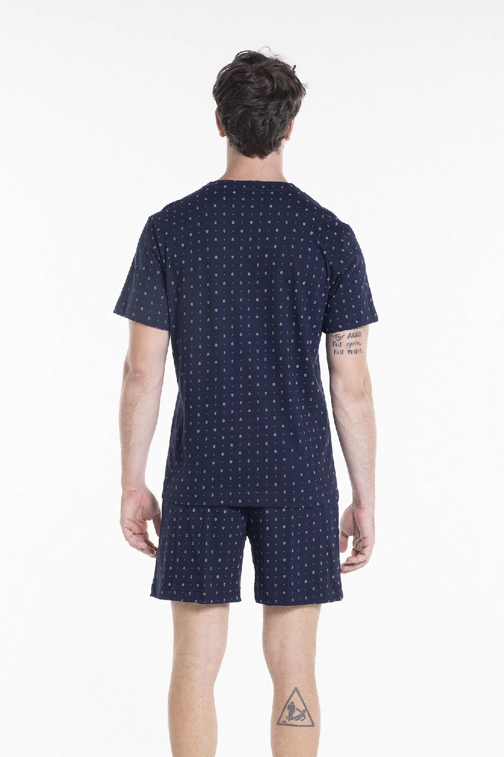 Verdiani Pigiama Jersey Cotone Stampa Moda