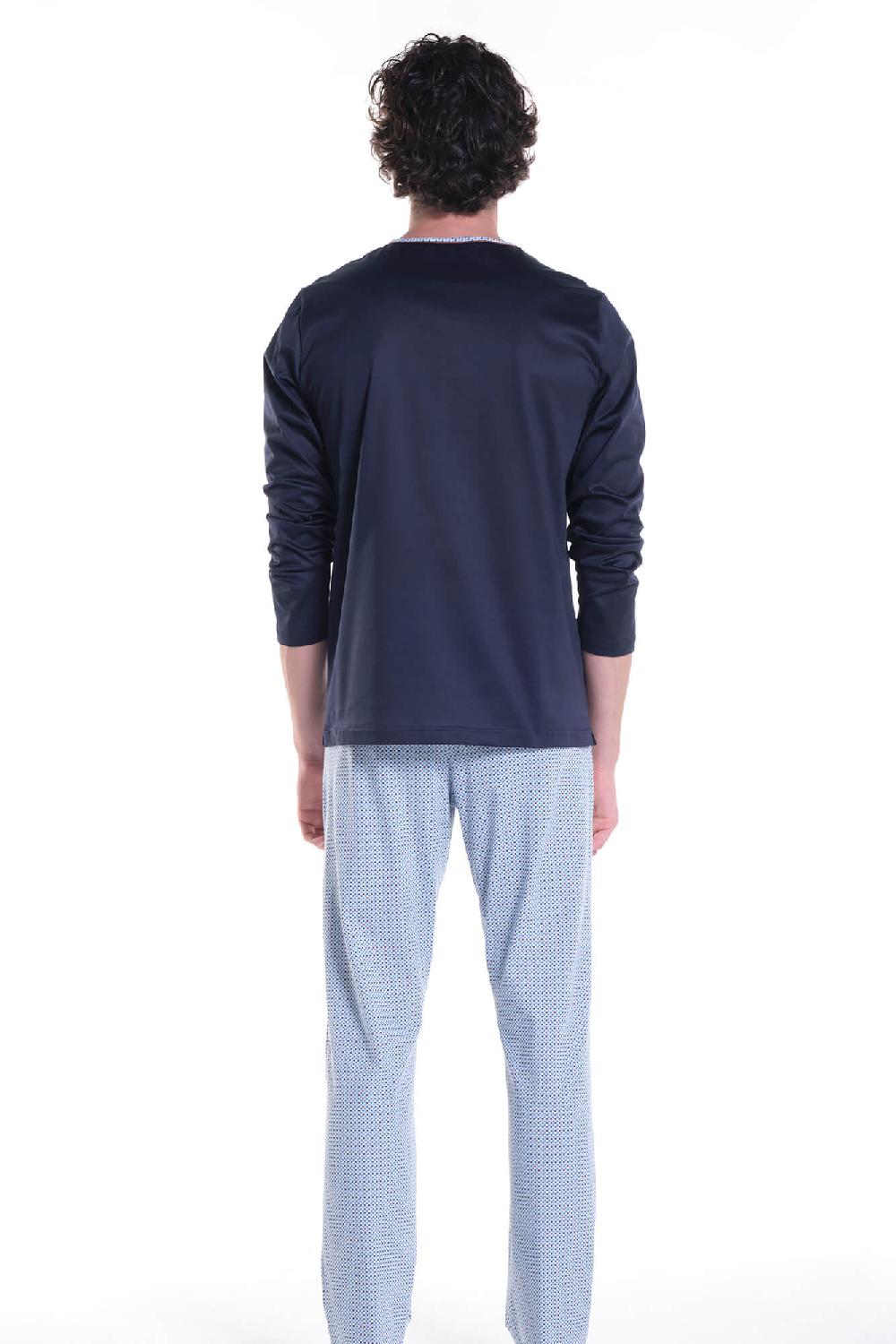 Verdiani Pigiama Jersey Cotone In Linea