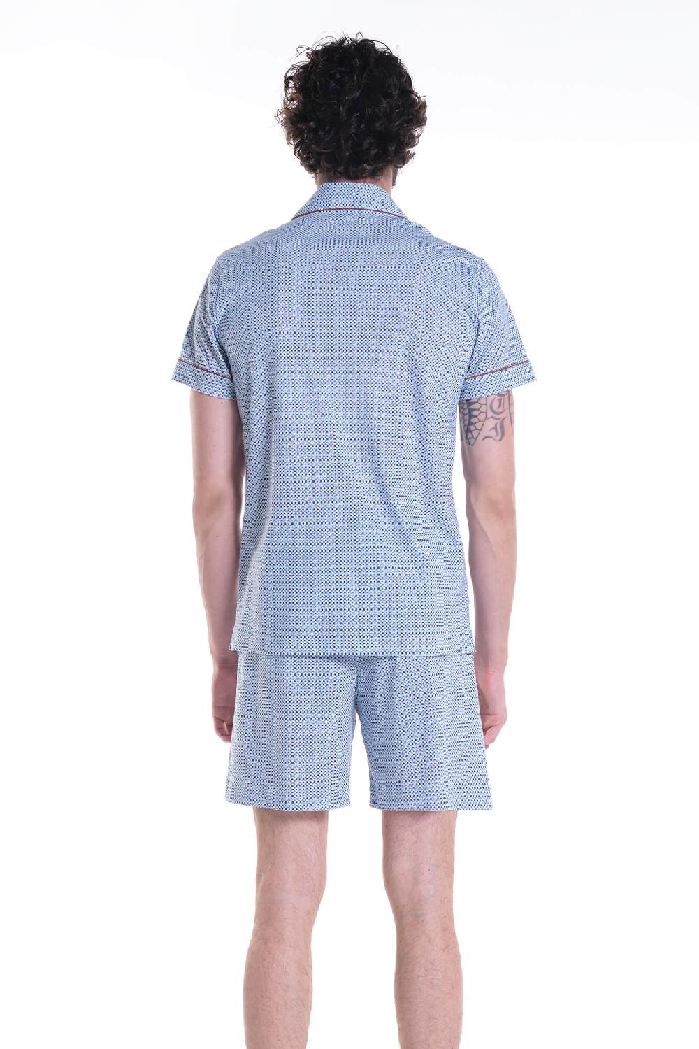 Verdiani Pigiama Jersey Cotone Stampa Nuovo