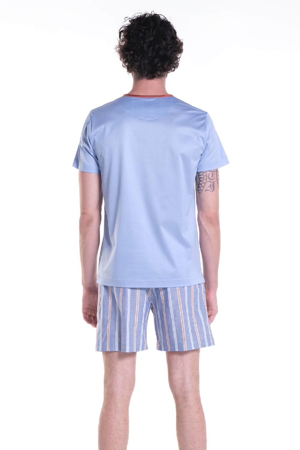 Verdiani Pigiama Jersey Cotone Mako’ + Navetta Riga Qualità