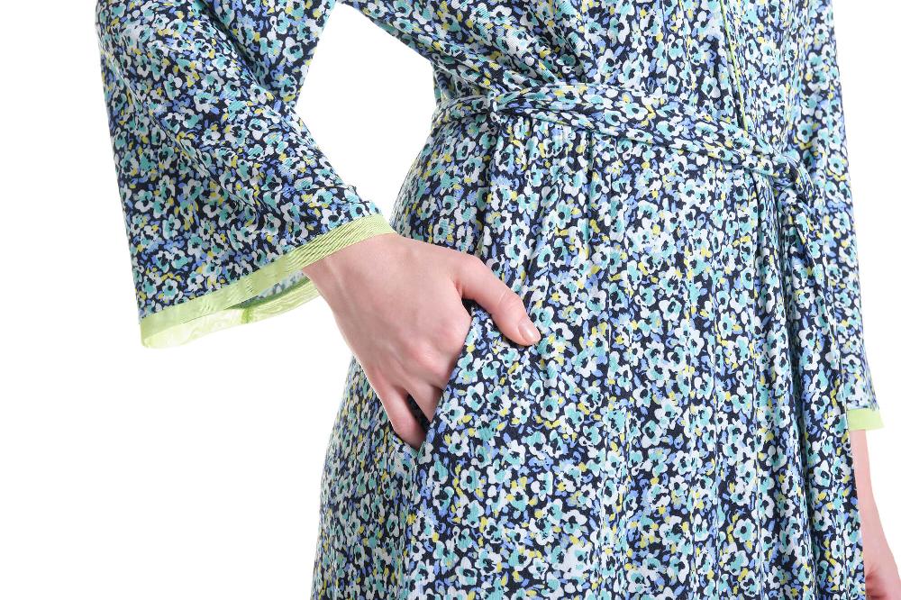 Verdiani Vestaglia Viscosa Floreale Outlet