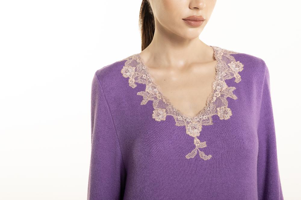 Verdiani Abito Maglia Frastaglio Outlet