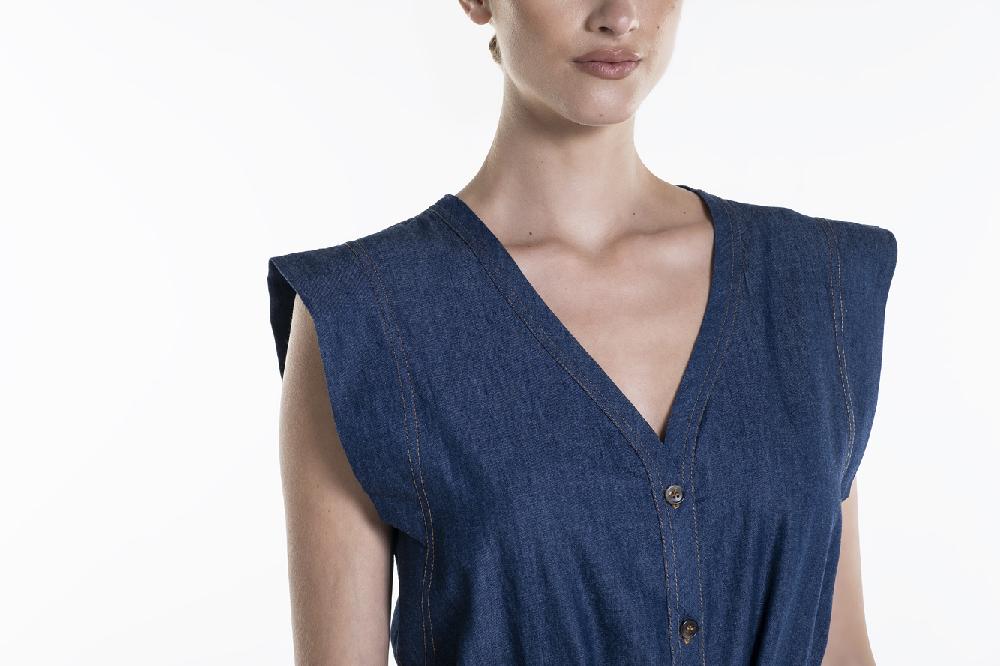 Verdiani Chemisier Denim Moda
