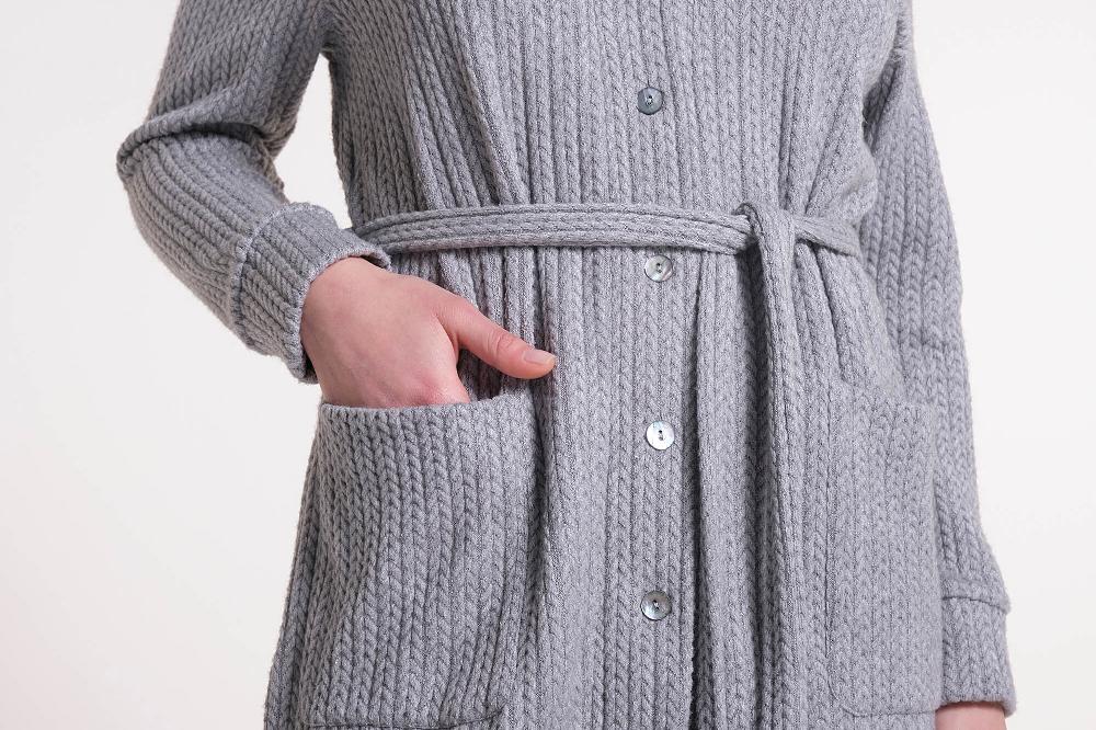 Verdiani Cardigan Maglia Treccia Qualità
