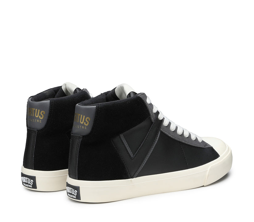 VIRTUS PALESTRE Rubby Mid Leather/suede black Vendita Economica