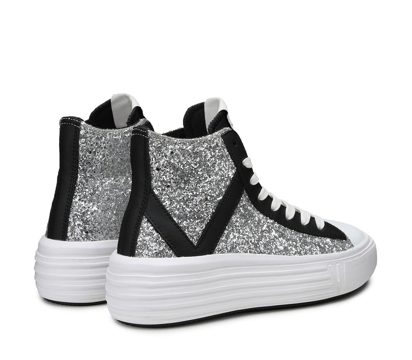 VIRTUS PALESTRE Venus Glitter/leather silver/black I Più Venduti