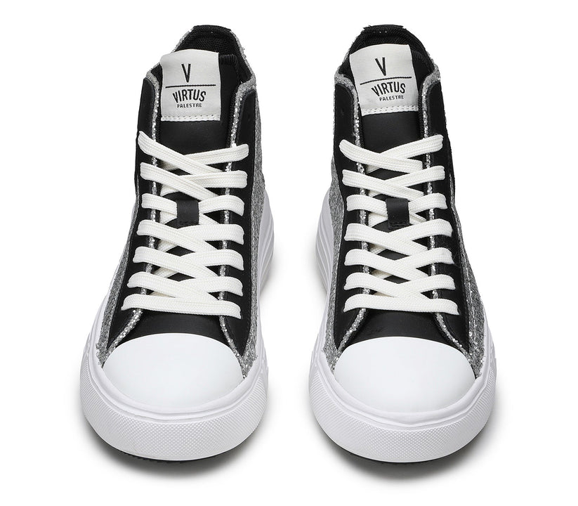 VIRTUS PALESTRE Venus Glitter/leather silver/black I Più Venduti