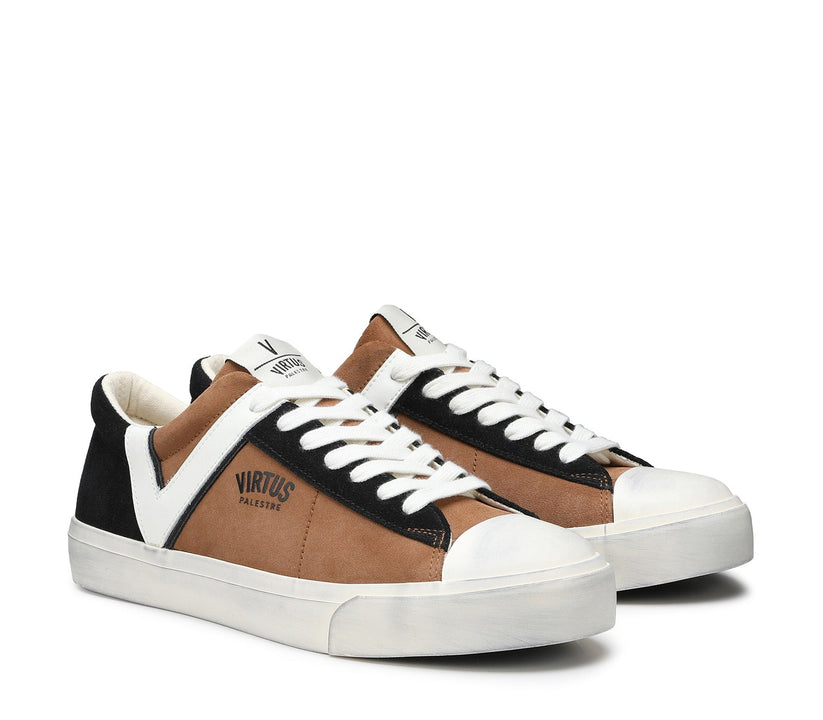 VIRTUS PALESTRE Rubby Low Suede Camel/Black 2025