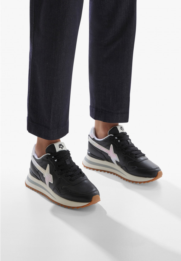 W6yz Sneakers in pelle Nero -YAK-W In Saldo