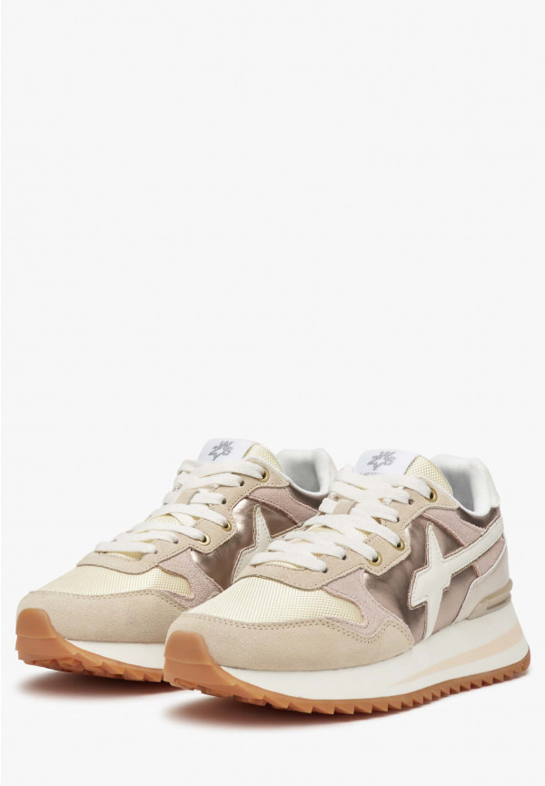 W6yz Sneakers in tessuto tecnico e suede Beige -YAK-W 2025