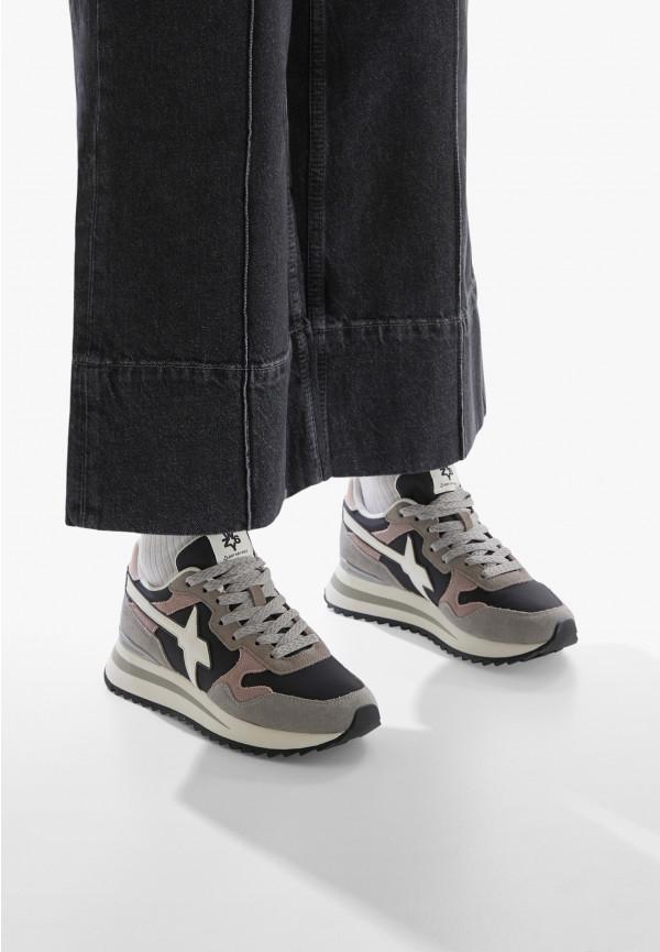 W6yz Sneakers in tessuto tecnico e suede Grigio -YAK-W Italia