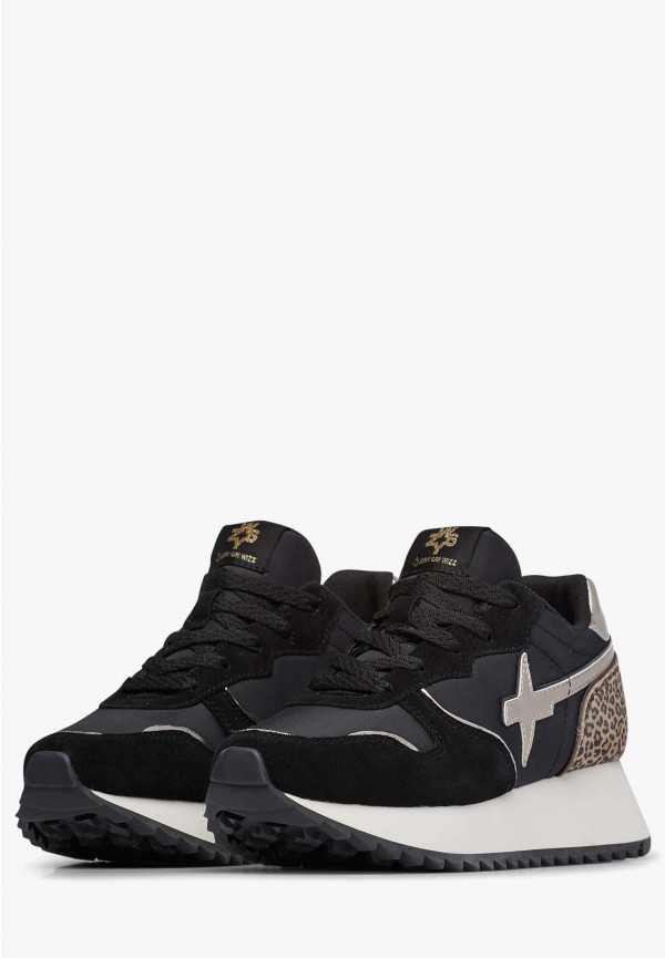 W6yz Sneakers in suede e tessuto tecnico Rosa -JET-W Promozione