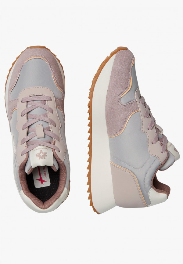 W6yz Sneakers in suede e tessuto tecnico Rosa -JET-W Comprane uno, ottenene uno gratis