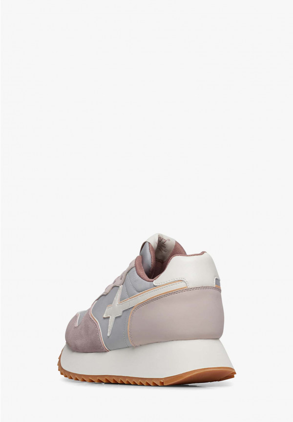 W6yz Sneakers in suede e tessuto tecnico Rosa -JET-W Comprane uno, ottenene uno gratis
