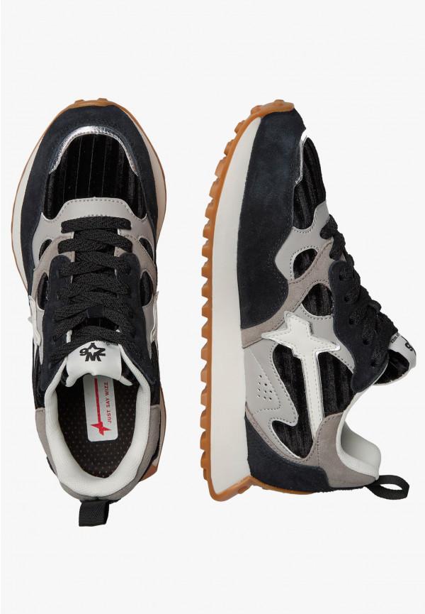 W6yz Sneakers in suede e tessuto tecnico Nero -LOOP-W Acquista Ora