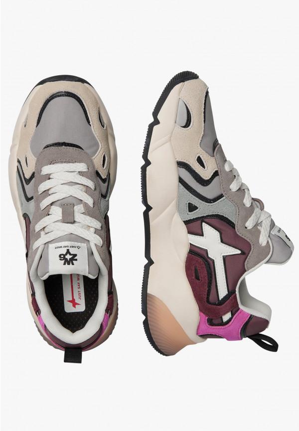 W6yz Sneakers in suede e tessuto tecnico Grigio -SARAH-W Shopping Online