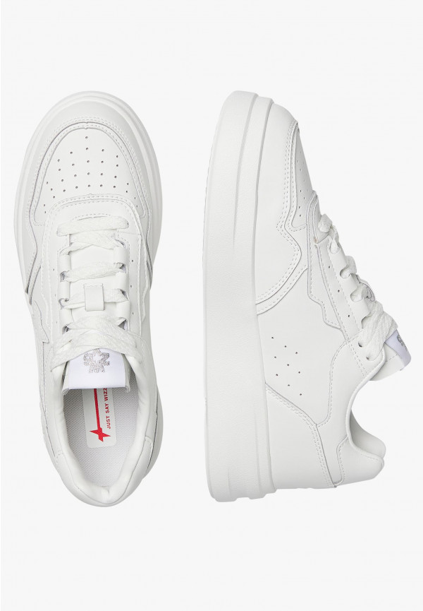 W6yz Sneakers in pelle Bianco ghiaccio -XENIA W Prezzo Ridotto
