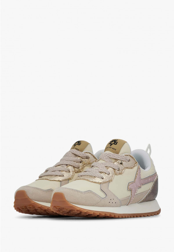W6yz Sneakers in tessuto tecnico e suede Beige -JET-J Offerte