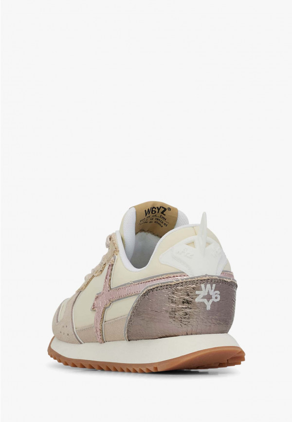 W6yz Sneakers in tessuto tecnico e suede Beige -JET-J Offerte