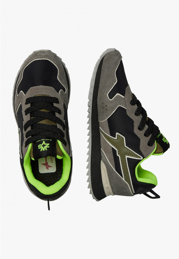 W6yz Sneakers in tessuto tecnico e suede Antracite -JET-J Hotsell