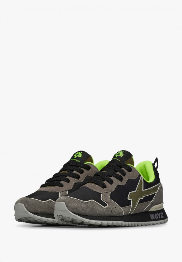 W6yz Sneakers in tessuto tecnico e suede Antracite -JET-J Hotsell