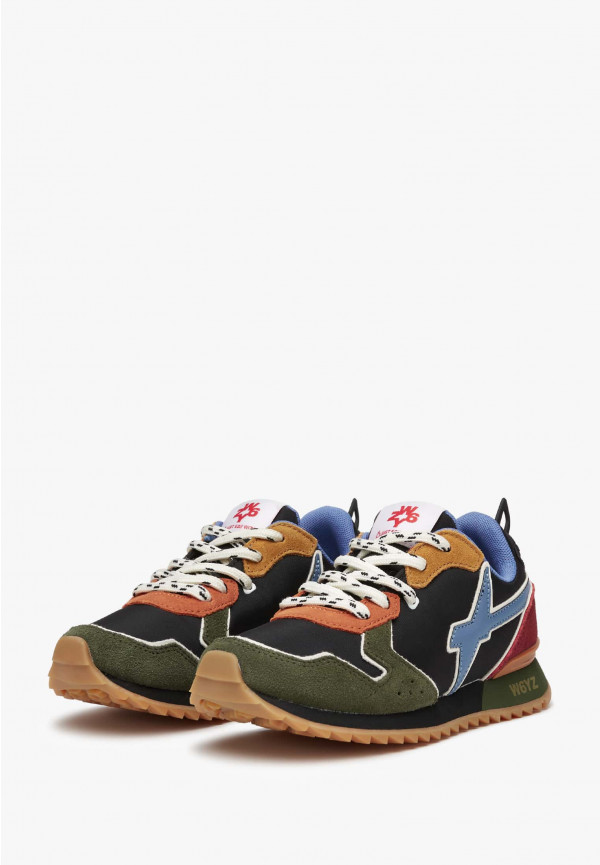 W6yz Sneakers in tessuto tecnico e suede Militare -JET-J Vendita Economica
