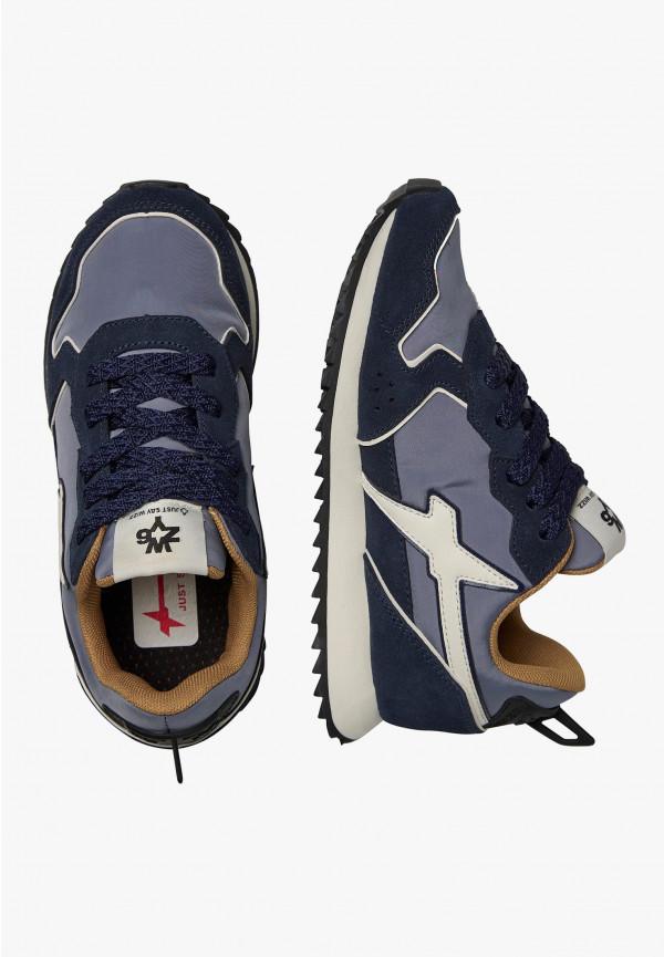 W6yz Sneakers in tessuto tecnico e suede Navy -JET-J Saldi Di Fabbrica