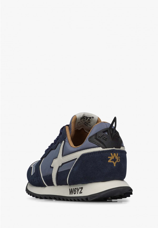 W6yz Sneakers in tessuto tecnico e suede Navy -JET-J Saldi Di Fabbrica